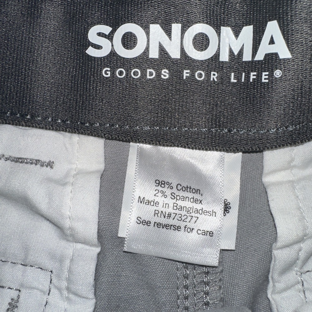 Sonoma Men's Flexwear Cargo Shorts Beige Size 29 10" Inseam‎ NEW - Picture 5 of 9